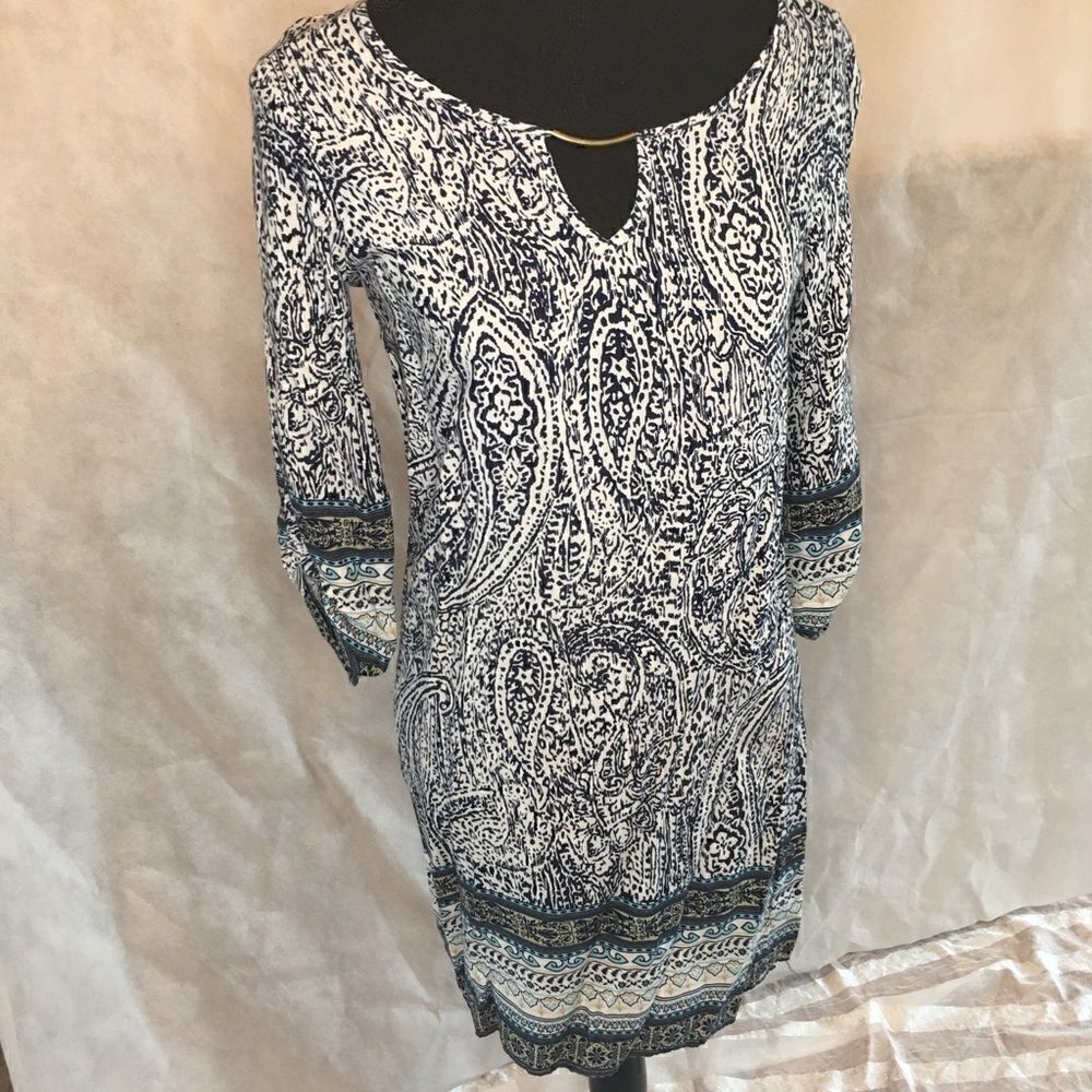 Love Culture Long Sleeve Dress sz M necklace nice